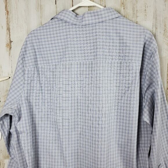 Kenneth Cole Reaction Button Down Shirt Lavendar Blue Size Large - Picture 6 of 8